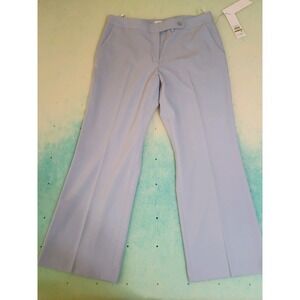 Calvin Klein Light Blue Suit Pants 14p NWT Women's Stretch